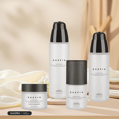 Personalizado 50/100/120ml loción de protección solar para mascotas esmerilada envases cosméticos botella y tarros de plástico