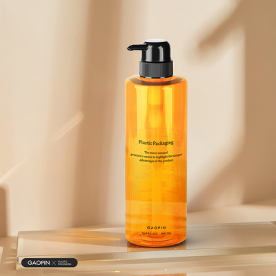 Botellas de champú transparentes, contenedor de loción corporal de plástico para mascotas de lujo personalizado de 500ml