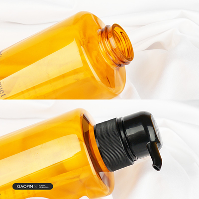 Botellas de champú transparentes, contenedor de loción corporal de plástico para mascotas de lujo personalizado de 500ml
