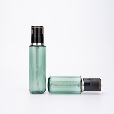 botellas plásticas cosméticas de Skincare del tarro de la bomba y de la crema 30g del negro de 30ml 90ml 110ml 130ml