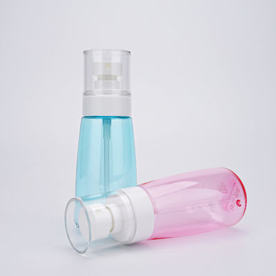 PETG 80ml botella fina del espray de la niebla de 100 ml con el guardapolvo claro