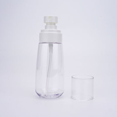 PETG 80ml botella fina del espray de la niebla de 100 ml con el guardapolvo claro