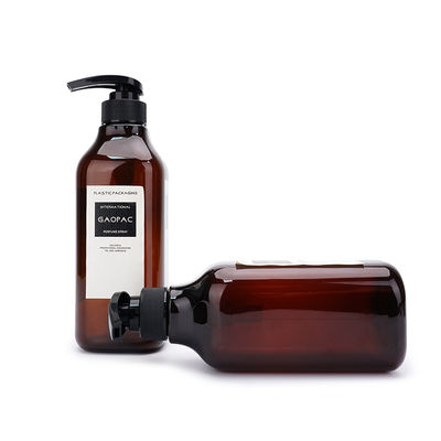 Botellas plásticas vacías del champú de Amber Skin Care Packaging 500ml 600ml 1000ml del ANIMAL DOMÉSTICO