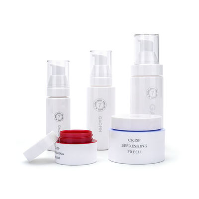 la crema vacía blanca de la tinta de la loción de las botellas plásticas cosméticas de 15g 20g sacude el empaquetado cosmético