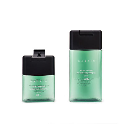 200ml 250ml Flip Top Shampoo Bottles, botellas plásticas del cuadrado de PETG para el desinfectante de la mano