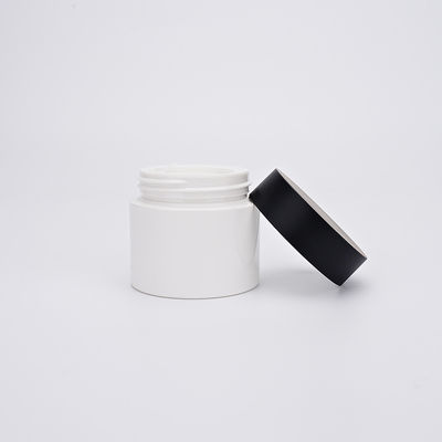 Tarros cosméticos plásticos redondos