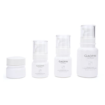 Botella plástica cosmética de la loción de las botellas 15ML 40ML 60ML 100ML de la esencia blanca de PETG