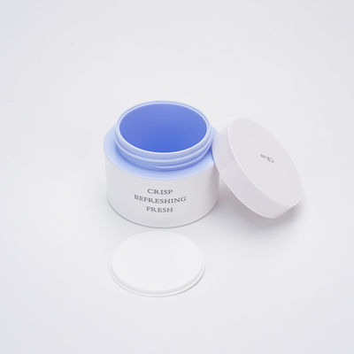 Botella plástica blanca Skincare de la loción de PETG que empaqueta los tarros cosméticos de 15g 20g