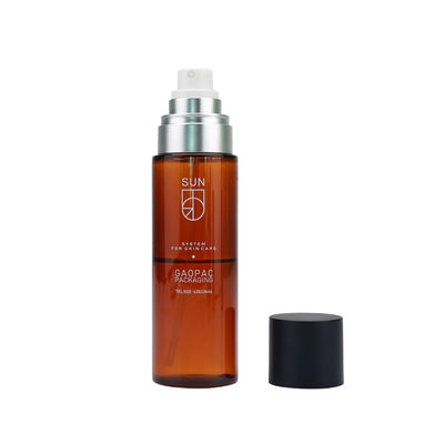 Alcohol Amber Fine Mist Spray Bottle desinfectante 50ml 80ml 100ml