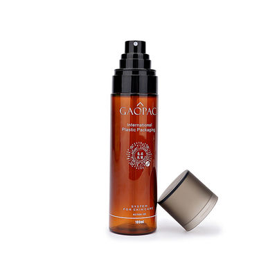 Empaquetado plástico del cuidado de piel de las botellas 80ML 90ML 120ML del espray de Brown del CE
