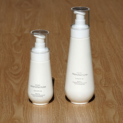 Sistema poner crema blanco de la botella de 100ml 150ml de la botella plástica cosmética PETG Skincare de la loción