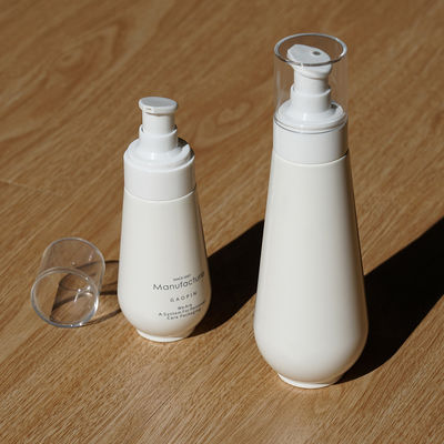 Sistema poner crema blanco de la botella de 100ml 150ml de la botella plástica cosmética PETG Skincare de la loción