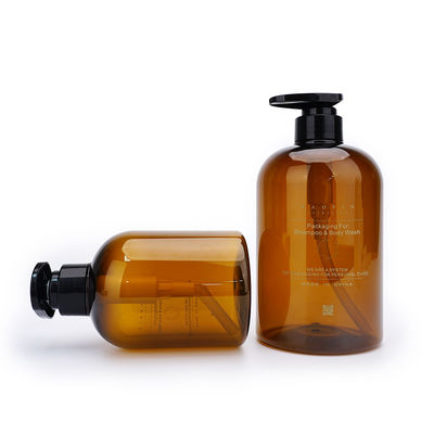 Botella vacía del lavado a mano plástico de Amber Pump Bottles 400ML 760ML