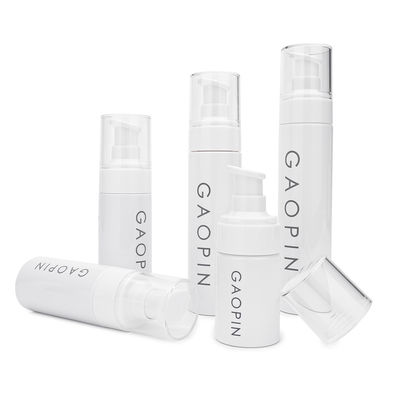 botella blanca de la loción del plástico del espray de la bomba de la loción del ANIMAL DOMÉSTICO de 30ml 50ml 60ml 80ml 100ml