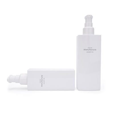 Botella facial de la loción del plástico del cuidado de piel del envase de la casilla blanca 100ml 120ml 150ml 200ml