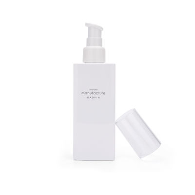 Botella facial de la loción del plástico del cuidado de piel del envase de la casilla blanca 100ml 120ml 150ml 200ml