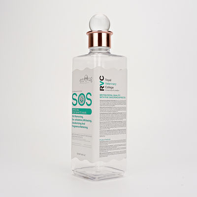 Botellas plásticas modificadas para requisitos particulares del ANIMAL DOMÉSTICO vacío 500ml con los tapones de tuerca