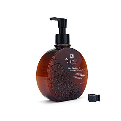 empaquetado del cuidado de 250ml Brown PETG Amber Pump Bottles For Skin