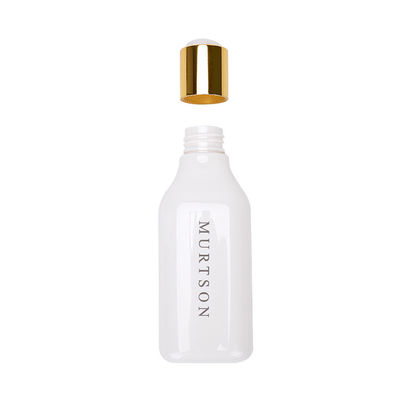 La salida plástica blanca vacía de las botellas del champú impermeabiliza 200ml 300ml con el casquillo del disco
