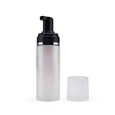 La bomba de la espuma plástica del SGS 150ml embotella la botella facial semi transparente de la despedregadora de la espuma con el casquillo