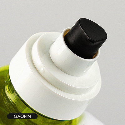 sistema de empaquetado cosmético de lujo de la botella plástica de la loción del verde de 40ml 50ml 130ml