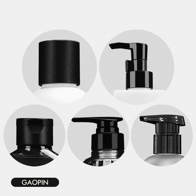 botellas plásticas de la loción del champú de la bomba del HDPE blanco de encargo blanco del color de 60ml 300ml 350ml 750ml
