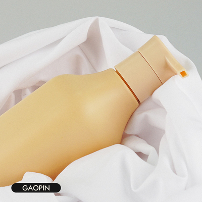 el champú plástico 350ml embotella el cosmético de la loción que empaqueta con la bomba del oro